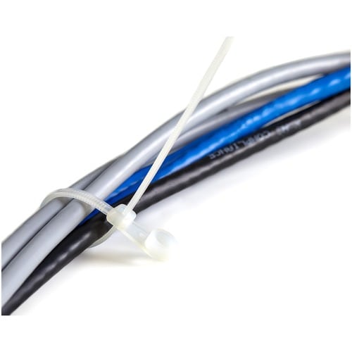Bridas StarTech.com de 20 cm (8") con orificio de montaje, 52 mm (2") de diámetro, 22 kΩ (50 lb)