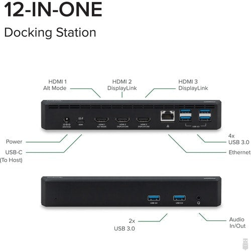 Station d'accueil triple écran USB C Plugable avec