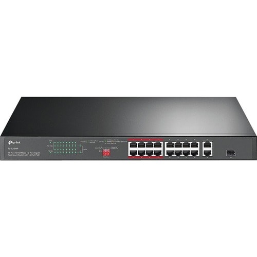 16PORT 10/100 MBPS 2-PORT GB RACKMOUNT SWITCH W/16-PORT POE+