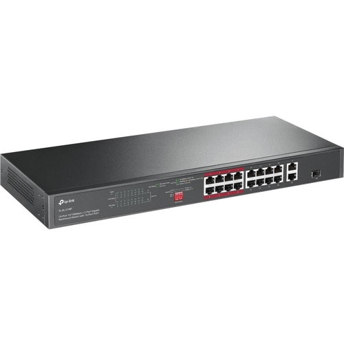 16PORT 10/100 MBPS 2-PORT GB RACKMOUNT SWITCH W/16-PORT POE+