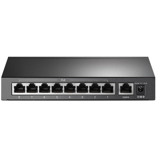 9PORT UNMANAGED SWITCH W/ 8 POE+ PORTS