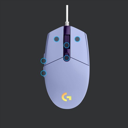 SOURIS DE JEU LOGITECH G203 LIGHTSYNC LILAS