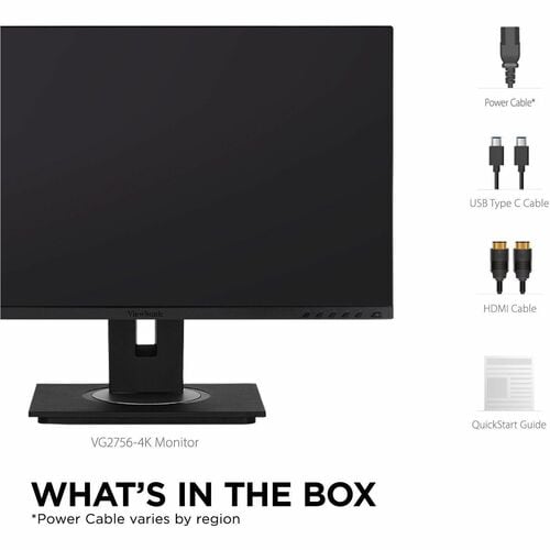Moniteur LED UHD 4K ViewSonic Graphic VG2756-4K 27 pouces - 16:9