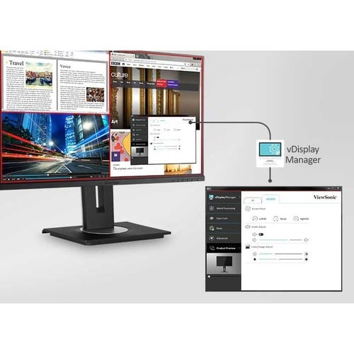 Moniteur LED UHD 4K ViewSonic Graphic VG2756-4K 27 pouces - 16:9