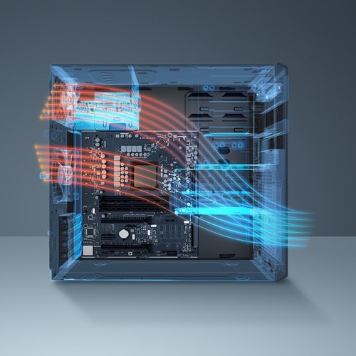 Asus ExpertCenter D7 D700SA-Q53SP Desktop Computer - Intel Core i5 10th Gen i5-10400