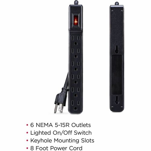 Cyber Power CyberPower GS608B Power Strips 6 Outlet Power Strip - 8 ft