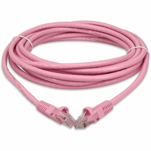 Câble de raccordement RJ-45 (mâle) vers RJ-45 (mâle) Cat6 UTP PVC rose AddOn 34 pieds - 3