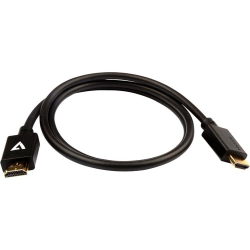 Câble vidéo noir V7 Pro HDMI mâle vers HDMI mâle 1 m