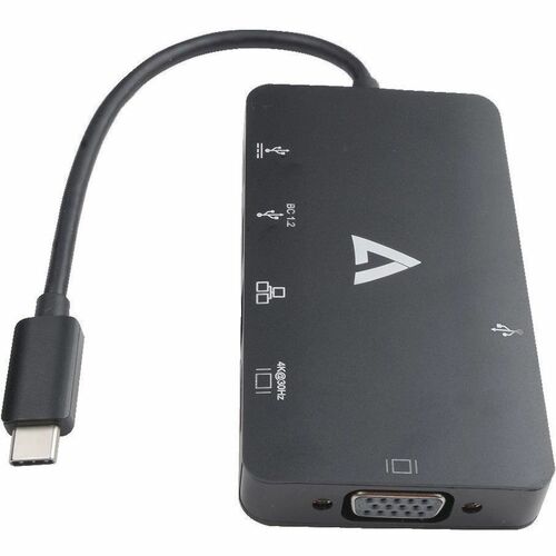 Station d'accueil V7 V7UC-U3CRJ45HDVG-BLK