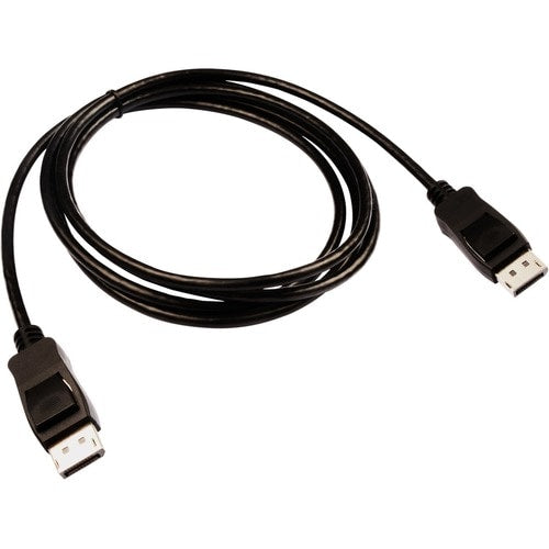 Câble V7 DisplayPort 1.4 32,4 Gbit/s 8K UHD 2 m/6,6 pi Noir