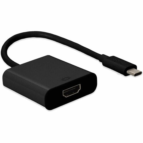 AddOn 20cm (8in) USB 3.1 Type (C) Male to HDMI Female Black Adapter Cable - 1 x USB 3.1 Ty