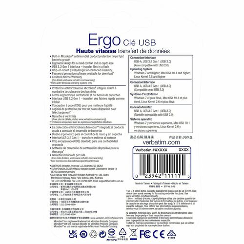 128GB ERGO USB 3.0 FLASH DRIVE MULTI 4