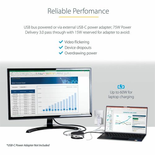 Adaptateur multiport USB-C StarTech.com - Type USB