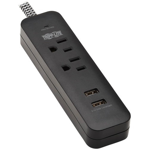 Tripp Lite by Eaton Protect It! TLP206USB 2-Outlet Surge Suppressor/Pr