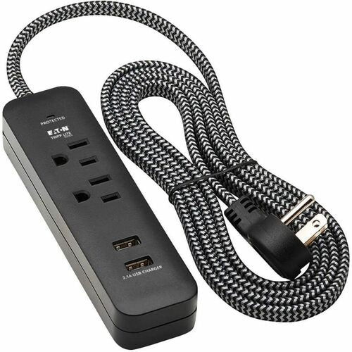 Tripp Lite by Eaton Protect It! TLP206USB 2-Outlet Surge Suppressor/Pr