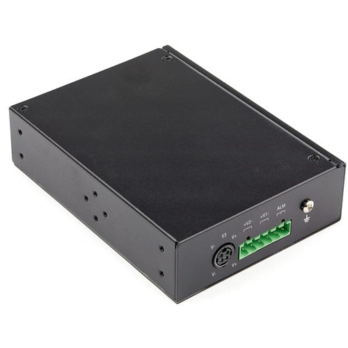 COMMUTATEUR ENET INDUSTRIEL 5 PORTS GIGABIT 5 EMPLACEMENTS POE + 2 SFP