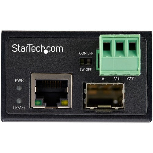 StarTech.com Industrial Fiber to Ethernet Media Converter