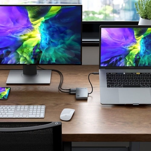 Estación de acoplamiento portátil ALOGIC ThunderBolt 3 Dual HDMI con 4K - Gris espacial - 2