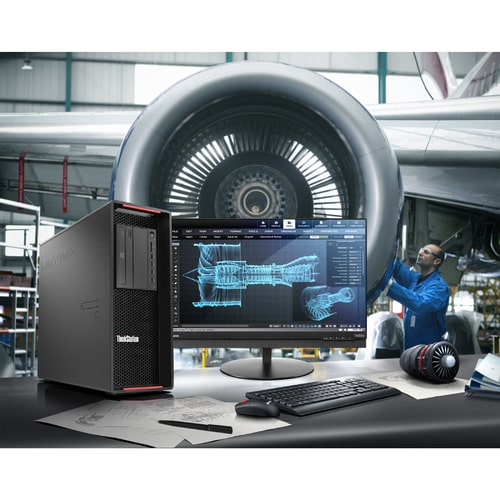 Station de travail Lenovo ThinkStation P720 30BA00GKUS - 1 Xeon Silver 4214R - 64 Go - SSD 1 To