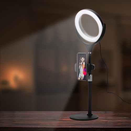 Ergopixel Desktop Tripod Stand With LED Ring Light