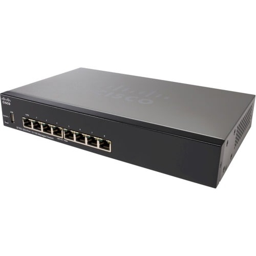 CISCO SF350-08 8PORT 10/100 MANAGED SWITCH REMANUFACTURED