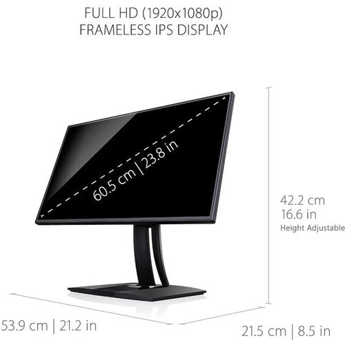 Monitor LED Full HD ViewSonic ColorPro VP2468a de 24" - 16:9 - 23,8" visibles