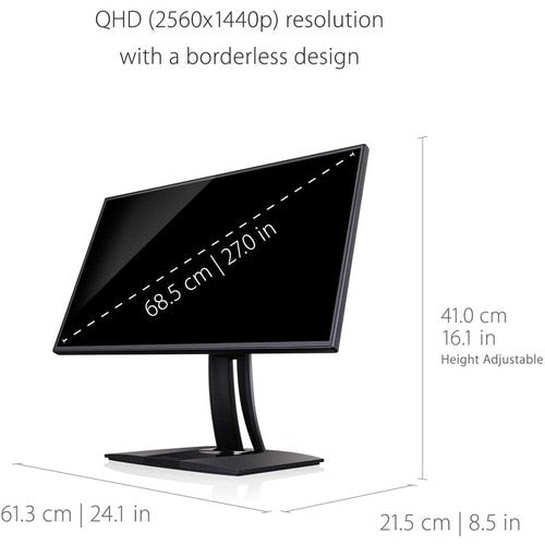 Moniteur LED WQHD ViewSonic ColorPro VP2768a 27 pouces - 16:9 - 27 pouces