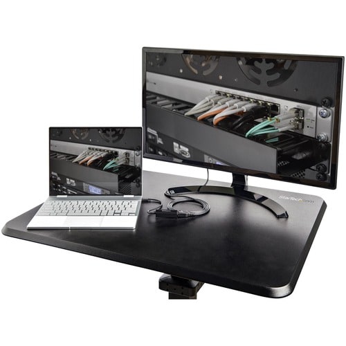 MOBILE STANDING DESK PORTABLE SIT STAND ERGONOMIC ROLLING CART