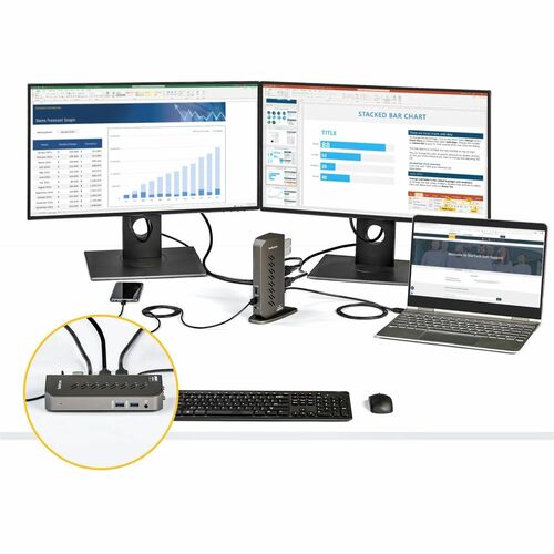 Station d'accueil USB-C et USB-A StarTech.com