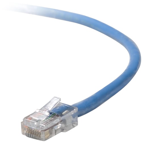 Cable de conexión RJ45 CAT-5e de Belkin, azul moldeado sin enganches 02 - 2 pies (0,61 m) Red de categoría 5e