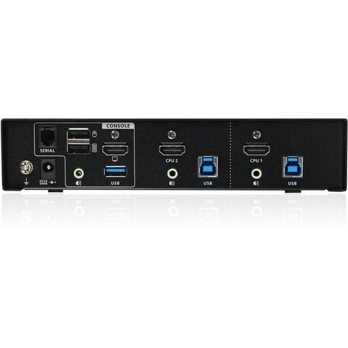 KVM 4K 2 PORTS AVEC CONNEXION HDMI HUB USB 3.0 AUDIO TAA