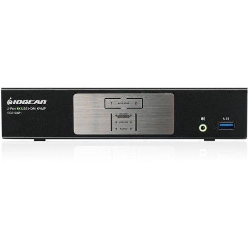 KVM 4K 2 PORTS AVEC CONNEXION HDMI HUB USB 3.0 AUDIO TAA