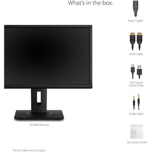Moniteur LED Full HD ViewSonic Graphic VG2440 24 pouces - 16:9 - Noir