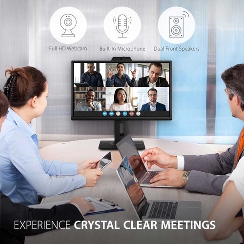 Moniteur LED Full HD ViewSonic Graphic VG2440V 24 pouces avec webcam - 16:9 - Noir