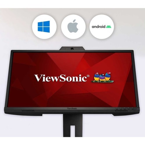 Moniteur LED Full HD ViewSonic Graphic VG2440V 24 pouces avec webcam - 16:9 - Noir