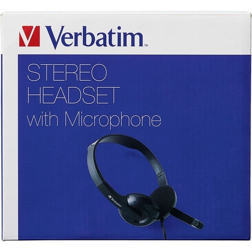 Verbatim Stereo Headset with Microphone - Stereo