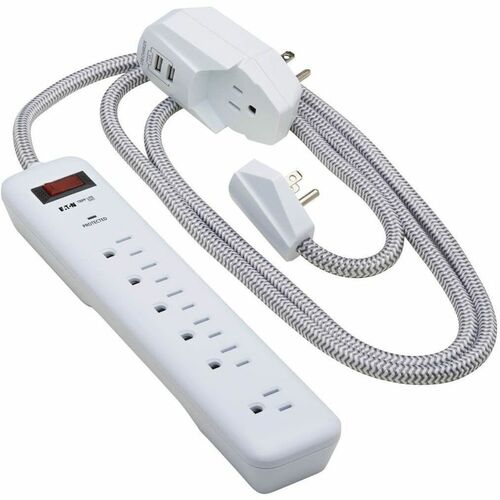 Parasurtenseur 7 prises Tripp Lite par Eaton Protect It! TLP616USB