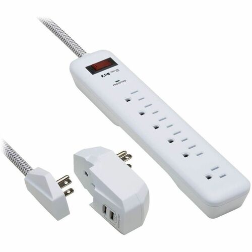Parasurtenseur 7 prises Tripp Lite par Eaton Protect It! TLP616USB