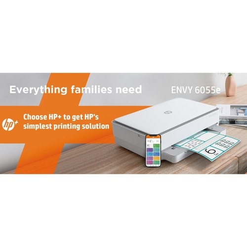 Impresora plana ML ENVY 6055E CLR P/S/C con alimentador automático de documentos (ADF) USB 4800 x 1200, 256 MB, 10/7 ppm