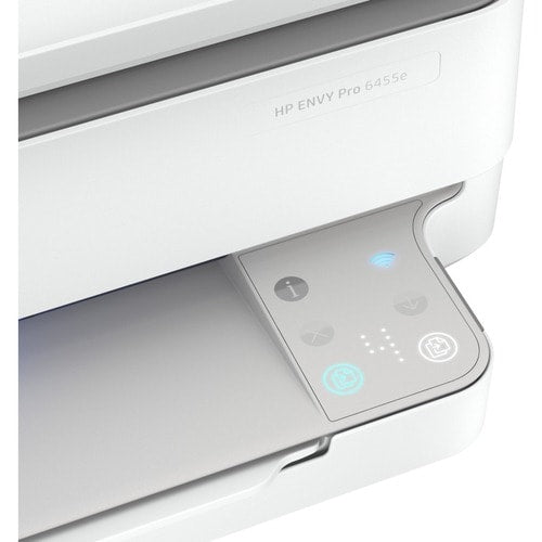 Impresora multifunción DeskJet 6455E, transparente, de sobremesa, con alimentador automático de documentos (ADF), USB, 4800 x 1200, 256 MB, 10/7 ppm
