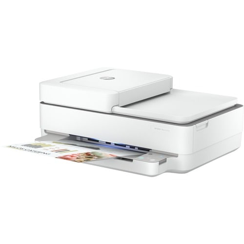 Impresora multifunción DeskJet 6455E, transparente, de sobremesa, con alimentador automático de documentos (ADF), USB, 4800 x 1200, 256 MB, 10/7 ppm