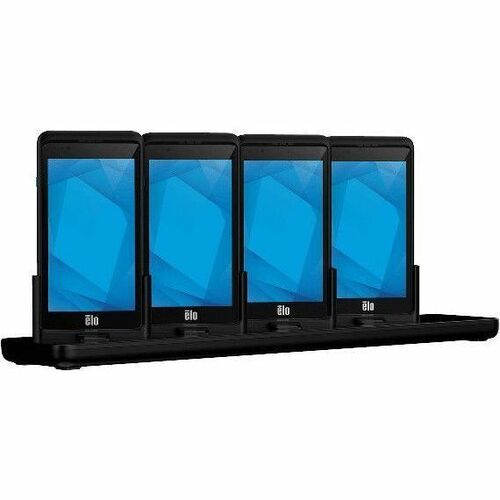 Cargador Elo DC10 de 4 ranuras - Con cable - Ordenador portátil - 4 ranuras - Tapa de carga