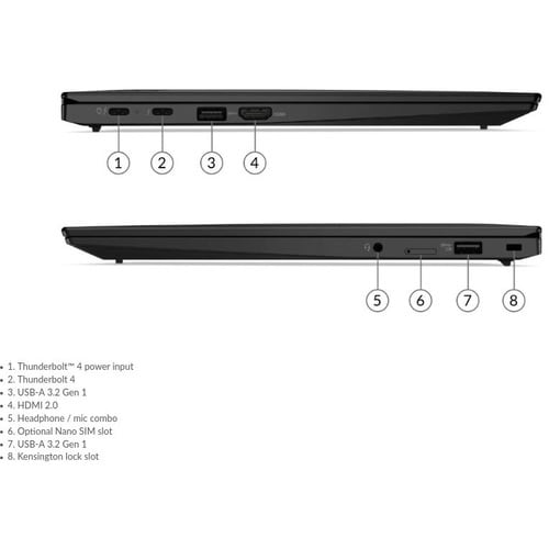 Ultrabook Lenovo ThinkPad X1 Carbon Gen 9 20XW004EUS 14 pouces - WUXGA
