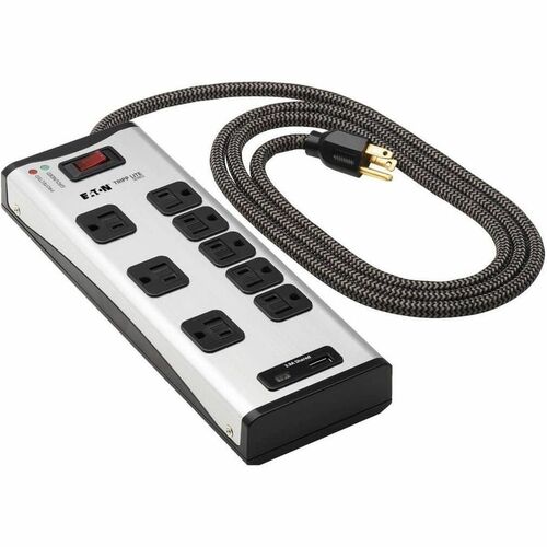 Supresor de sobretensiones de 8 tomacorrientes TLM88USBC de Tripp Lite by Eaton Protect It!