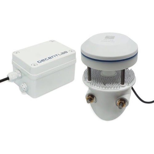 Sensor de velocidad, dirección y temperatura del viento Decentlab de myDevices