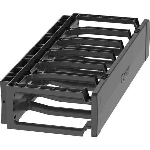 Organizador horizontal de un solo lado Panduit PatchRunner™2, 2RU, negro - M