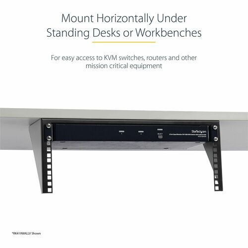StarTech.com 5U Vertical Wall Mount Rack, 19" Wall Mounting Bracket, O