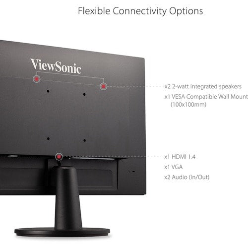 Moniteur LED Full HD ViewSonic Value VA2447-MH 24 pouces - 16:9