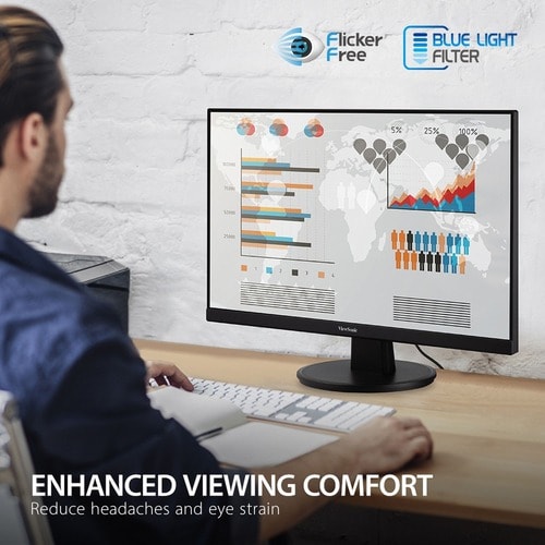 Moniteur LED Full HD ViewSonic Value VA2447-MH 24 pouces - 16:9