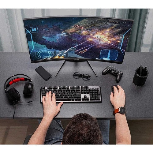 Moniteur LED incurvé WQHD ViewSonic OMNI VX2718-2KPC-MHD de 27 pouces